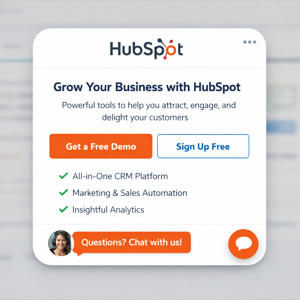 A hubspot website widget-1